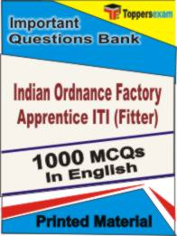 Indian Ordnance Factory Apprentice ITI (Fitter)  Book in English - Objective MCQ
