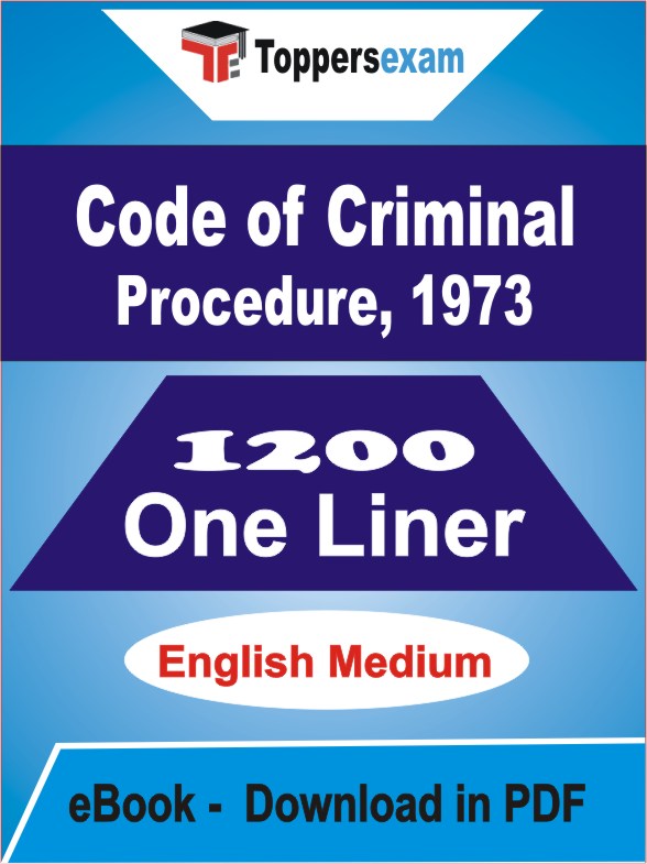 Code of Criminal Procedure, 1973 One Liner Book PDF in English