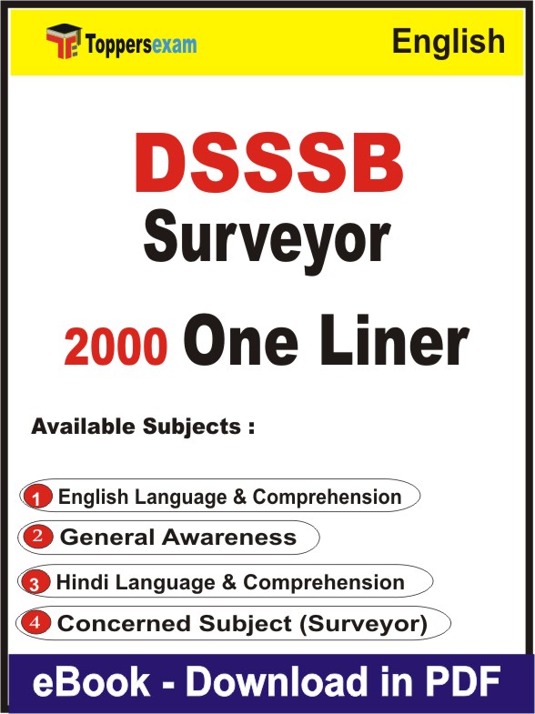 DSSSB Surveyor One Liner Book PDF in English