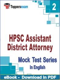 HPSC Assistant District Attorney PDF Book In English - Question Paper