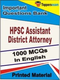 HPSC Assistant District Attorney Book in English - Objective MCQ