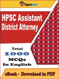 HPSC Assistant District Attorney PDF Book In English - MCQ / Objective Questions