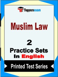 Muslim Law Book in English - Question Paper / Practice Set