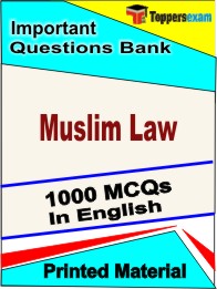 Muslim Law Book in English - Objective MCQ