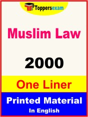 Muslim Law One Liner Book in English