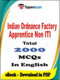Indian Ordnance Factory Apprentice ( Non ITI ) PDF Book In English - MCQ / Objective Questions