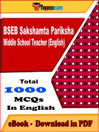 BSEB Sakshamta Pariksha Middle School Teacher (English) PDF Book in English - MCQ / Objective Questions