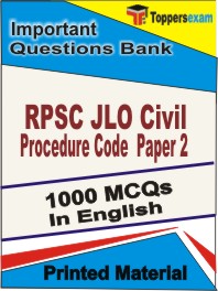 RPSC JLO Civil Procedure Code (Paper 2) Book in English - Objective MCQ