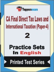 CA Final Direct Tax Laws and International Taxation (Paper-4) Book in English - Question Paper / Practice Set