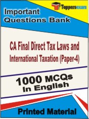 CA Final Direct Tax Laws and International Taxation (Paper-4) Book in English - Objective MCQ