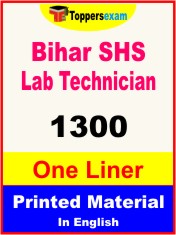 Bihar SHS Lab Technician One Liner Book in English