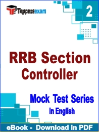 RRB Section Controller PDF Book In English - Question Paper