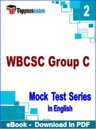 WBCSC Group C Test PDF Book In English - Question Paper