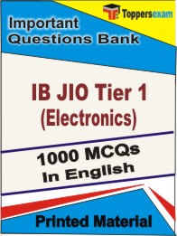 IB JIO Tier 1 (Electronics) Book in English - Objective MCQ