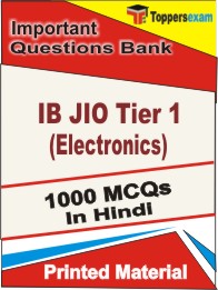 IB JIO Tier 1 (Electronics) Book in Hindi - Objective MCQ