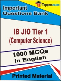 IB JIO Tier 1 (Computer Science) Book in English - Objective MCQ
