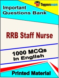 RRB Staff Nurse Book in English - Objective MCQ