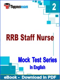 RRB Staff Nurse Test PDF Book In English - Question Paper