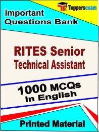 RITES Senior Technical Assistant Book in English - Objective MCQ