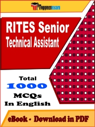 RITES Senior Technical Assistant Exam PDF Book In English - MCQ / Objective Questions
