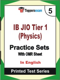 IB JIO Tier 1 (Physics) Book in English - Mock Test / Practice Set