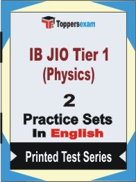 IB JIO Tier 1 (Physics) Book in English - Question Paper / Practice Set