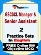 GSCSCL Manager & Senior Assistant Test Book in English - Question Paper / Practice Set