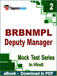 BRBNMPL Deputy Manager PDF Book In Hindi - Question Paper