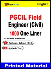 PGCIL Field Engineer (Civil) One Liner Book in English
