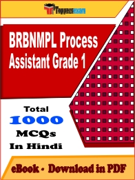 BRBNMPL Process Assistant Grade 1 Exam PDF Book In Hindi - MCQ / Objective Questions