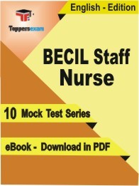BECIL Staff Nurse Test PDF Book In English - Mock Test/Practice Set