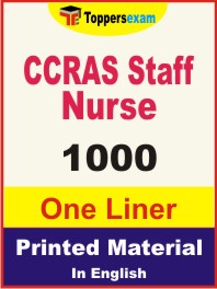 CCRAS Staff Nurse One Liner Book in English