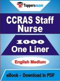 CCRAS Staff Nurse One Liner Book PDF in English