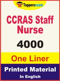CCRAS Staff Nurse One Liner Book in English