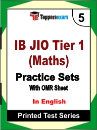 IB JIO Tier 1 (Maths) Book in English - Mock Test / Practice Set
