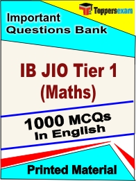 IB JIO Tier 1 (Maths) Book in English - Objective MCQ