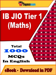 IB JIO Tier 1 (Maths) Exam PDF Book In English - MCQ / Objective Questions