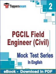 PGCIL Field Engineer (Civil) Test PDF Book In English - Question Paper