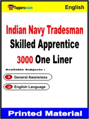 Indian Navy Tradesman Skilled Apprentice One Liner Book in English