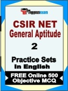CSIR NET General Aptitude Book in English - Question Paper / Practice Set