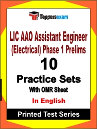 LIC AAO Assistant Engineer (Electrical) Phase 1 Prelims Book in English - Practice Set