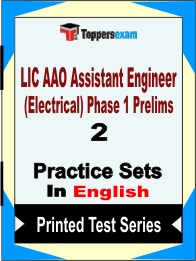 LIC AAO Assistant Engineer (Electrical) Phase 1 Prelims Book in English - Question Paper / Practice Set