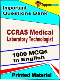 CCRAS Medical Laboratory Technologist Book in English - Objective MCQ
