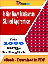 Indian Navy Tradesman Skilled Apprentice Exam PDF Book In English - MCQ / Objective Questions