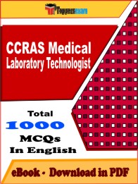 CCRAS Medical Laboratory Technologist PDF Book in English - MCQ / Objective Questions