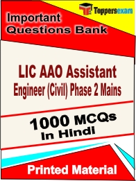 LIC AAO Assistant Engineer (Civil) Phase 2 Mains Book in Hindi - Objective MCQ