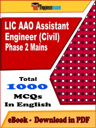 LIC AAO Assistant Engineer (Civil) Phase 2 Mains Exam PDF Book In English - MCQ / Objective Questions