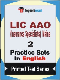 LIC AAO (Insurance Specialists) Mains Book in English - Question Paper / Practice Set