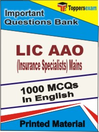 LIC AAO (Insurance Specialists) Mains Book in English - Objective MCQ