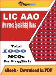 LIC AAO (Insurance Specialists) Mains PDF Book in English - MCQ / Objective Questions